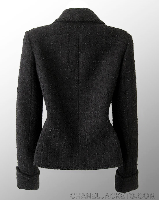 CHANEL Black Boucle Jacket