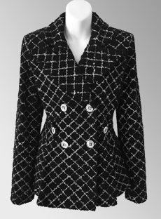 CHANEL, Jackets & Coats, Authentic Chanel 200 Jacket Collection 00t  Pinkmetallic Tweed Size 42